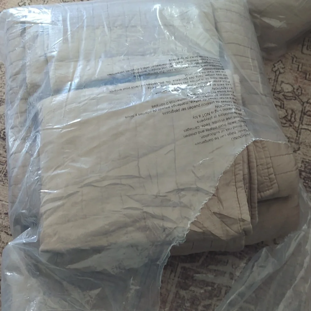 EVERGRACEHOME Cotton Sateen Quilt Set King Size, Pre-Washed Cotton Channel Stitc